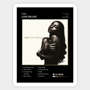 Sade - Love Deluxe Tracklist Album Sticker